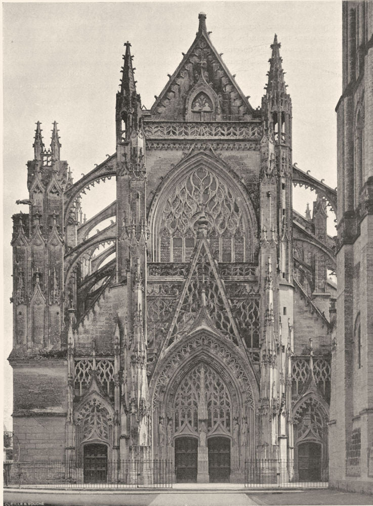 LOIR-ET-CHER. Église de la Trinité, à Vendôme 1903 old antique print picture